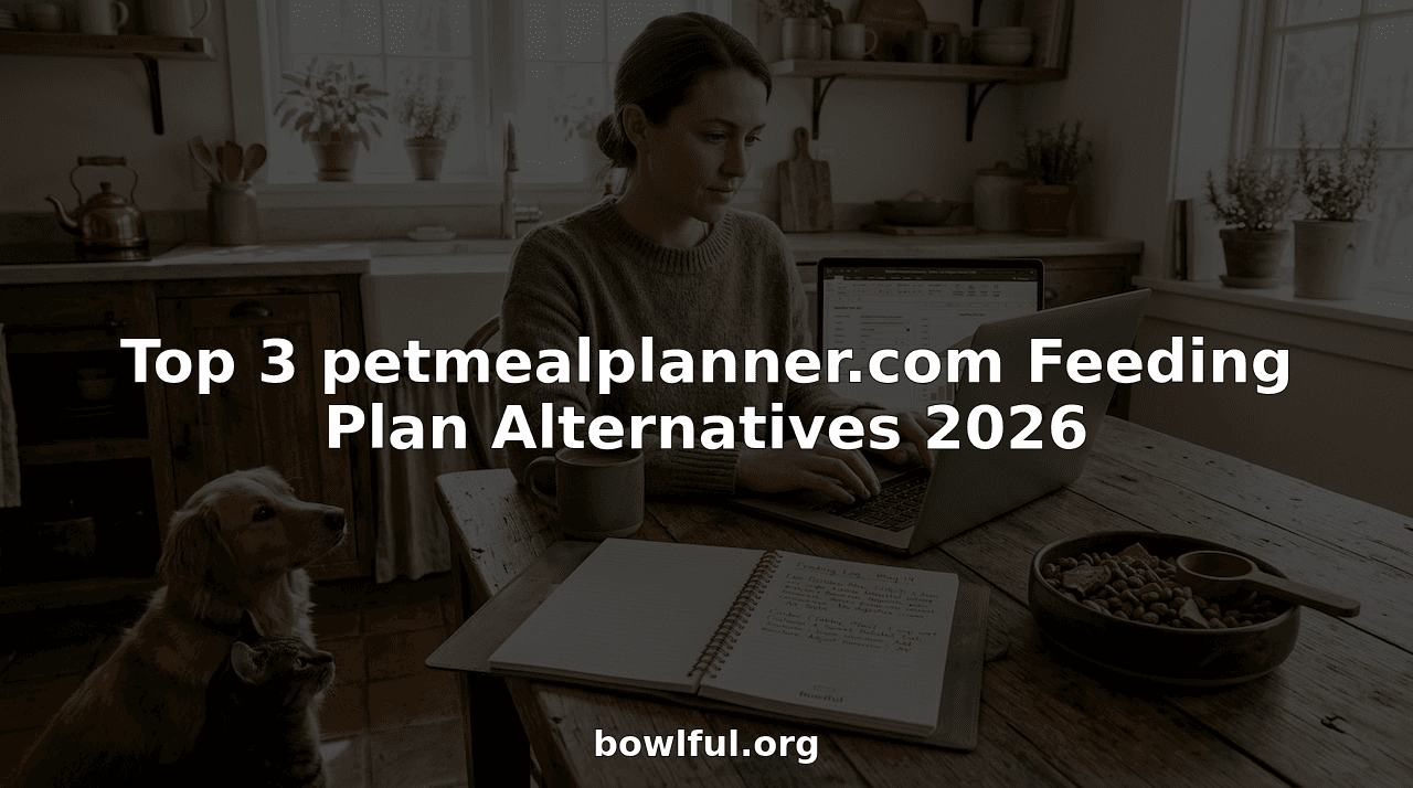 Top 3 petmealplanner.com Feeding Plan Alternatives 2026