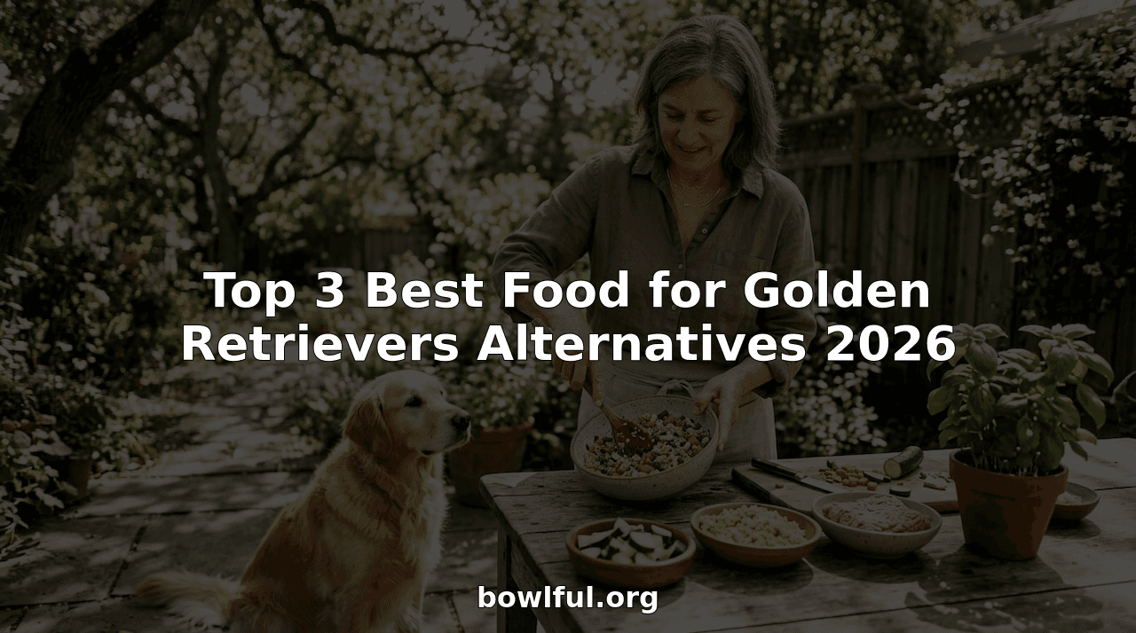Top 3 Best Food for Golden Retrievers Alternatives 2026